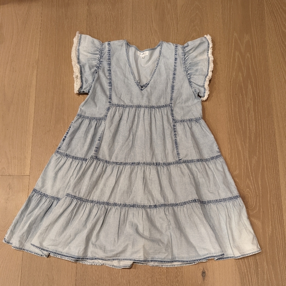 Light Blue Chambray Dress
